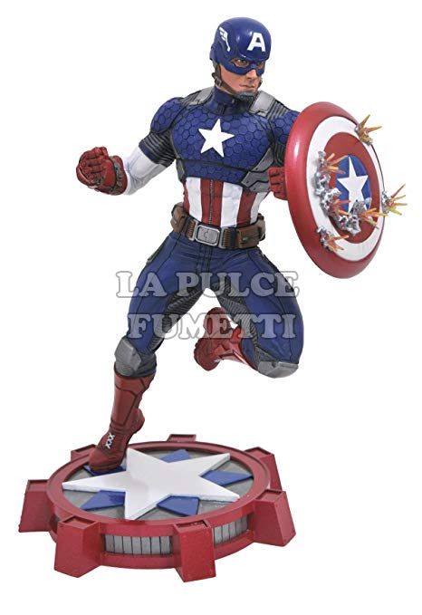 MARVEL GALLERY - CAPITAN AMERICA  PVC DIORAMA 25 CM